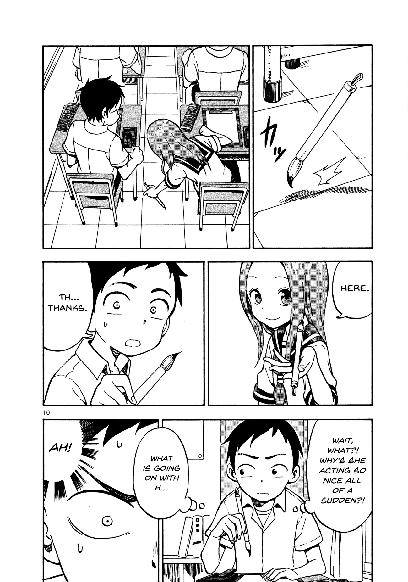Karakai Jouzu no Takagi-san Chapter 25 page 10 - Chapter 25: Calligraphy