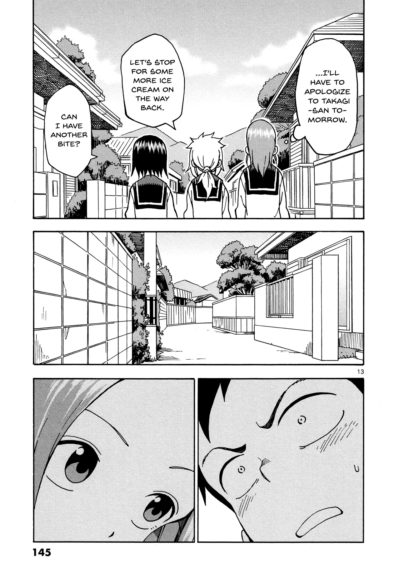 Karakai Jouzu no Takagi-san Chapter 26 page 13 - Chapter 26: Tailing