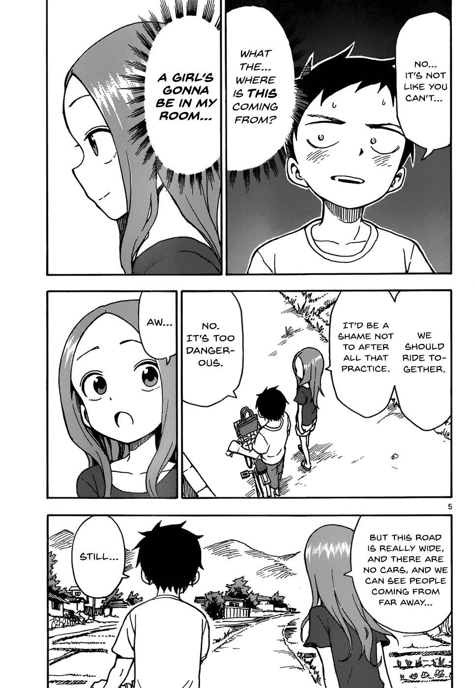 Karakai Jouzu no Takagi-san Chapter 28 page 5 - Chapter 28: His Room