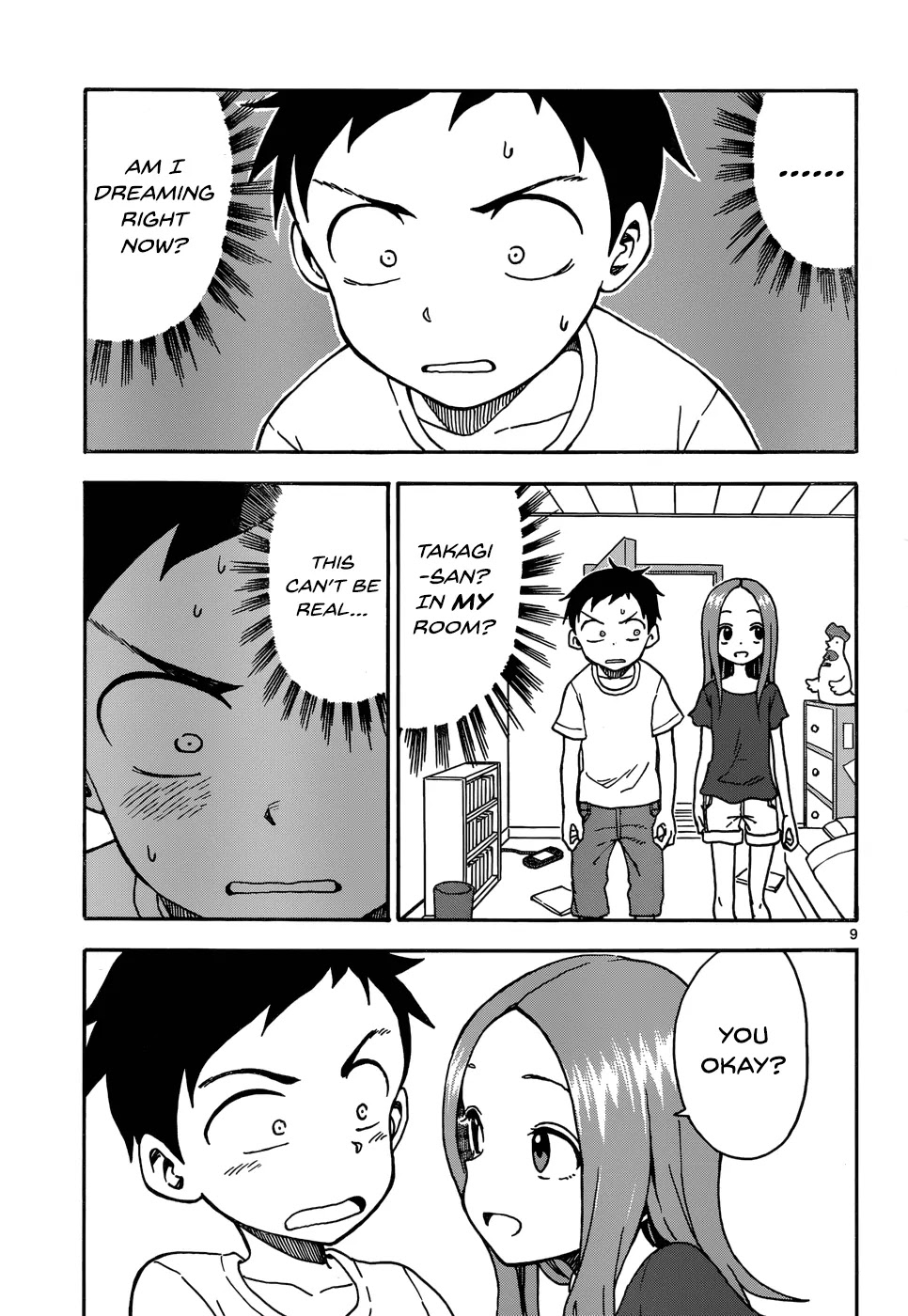 Karakai Jouzu no Takagi-san Chapter 28 page 9 - Chapter 28: His Room