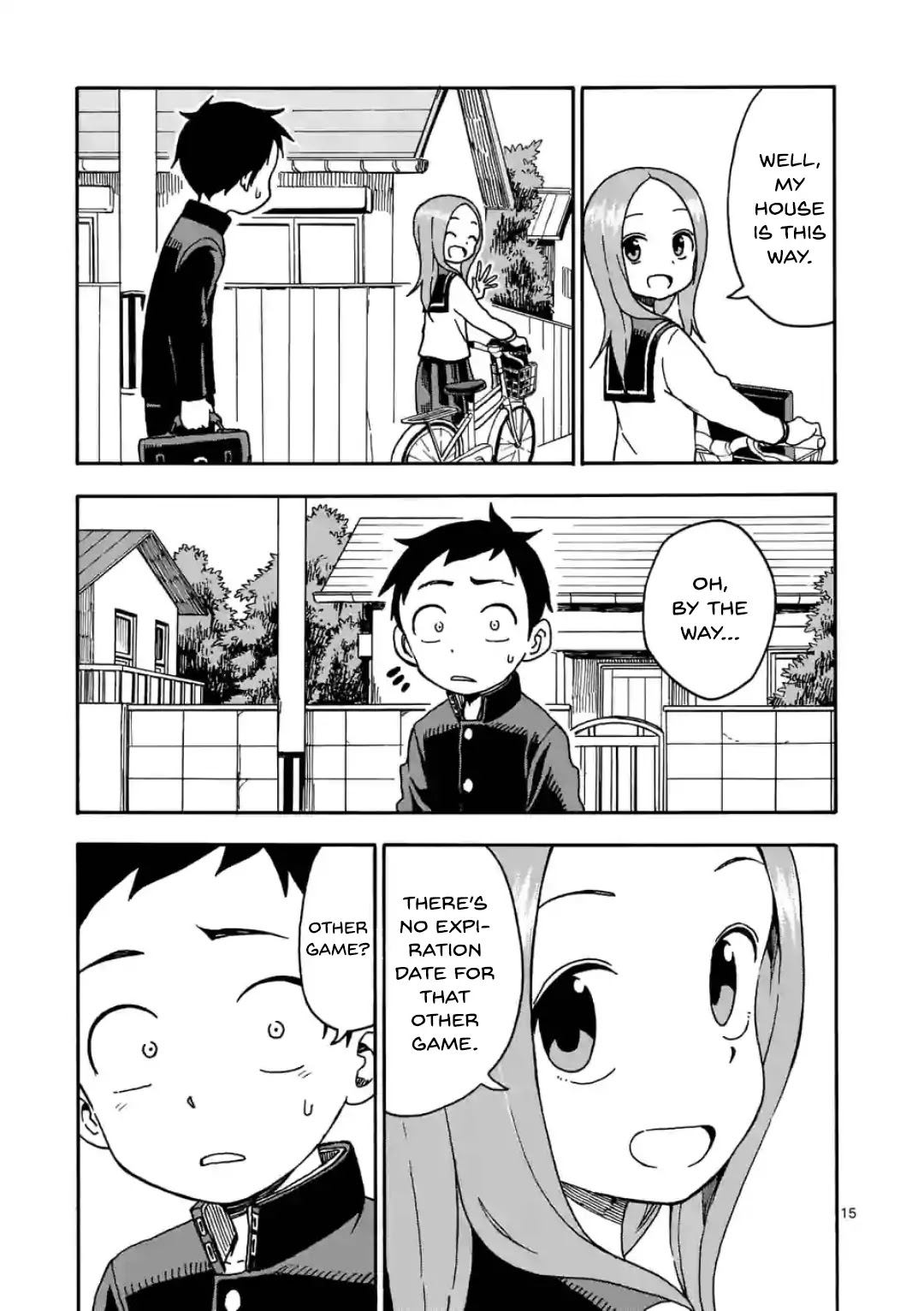 Karakai Jouzu no Takagi-san Chapter 29.5 page 15 - Chapter 29.5: 21 Game