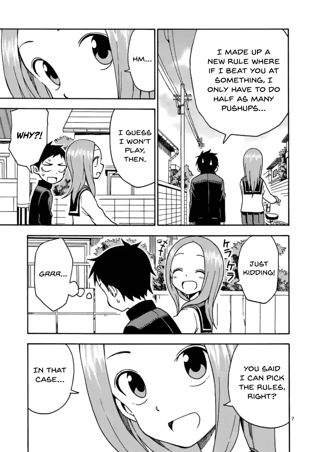 Karakai Jouzu no Takagi-san Chapter 29.5 page 7 - Chapter 29.5: 21 Game