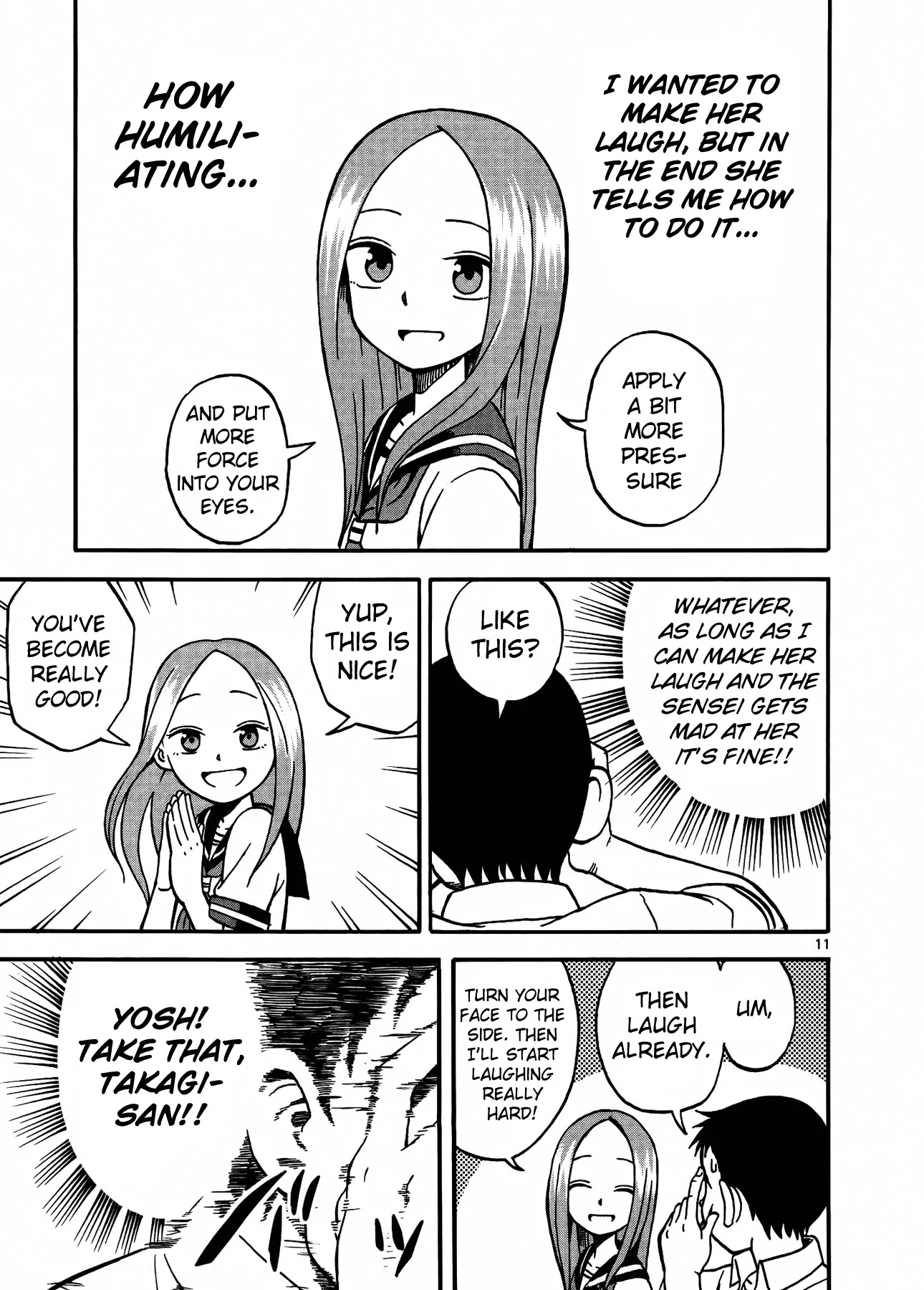 Karakai Jouzu no Takagi-san Chapter 3 page 12 - Chapter 3: Making Faces