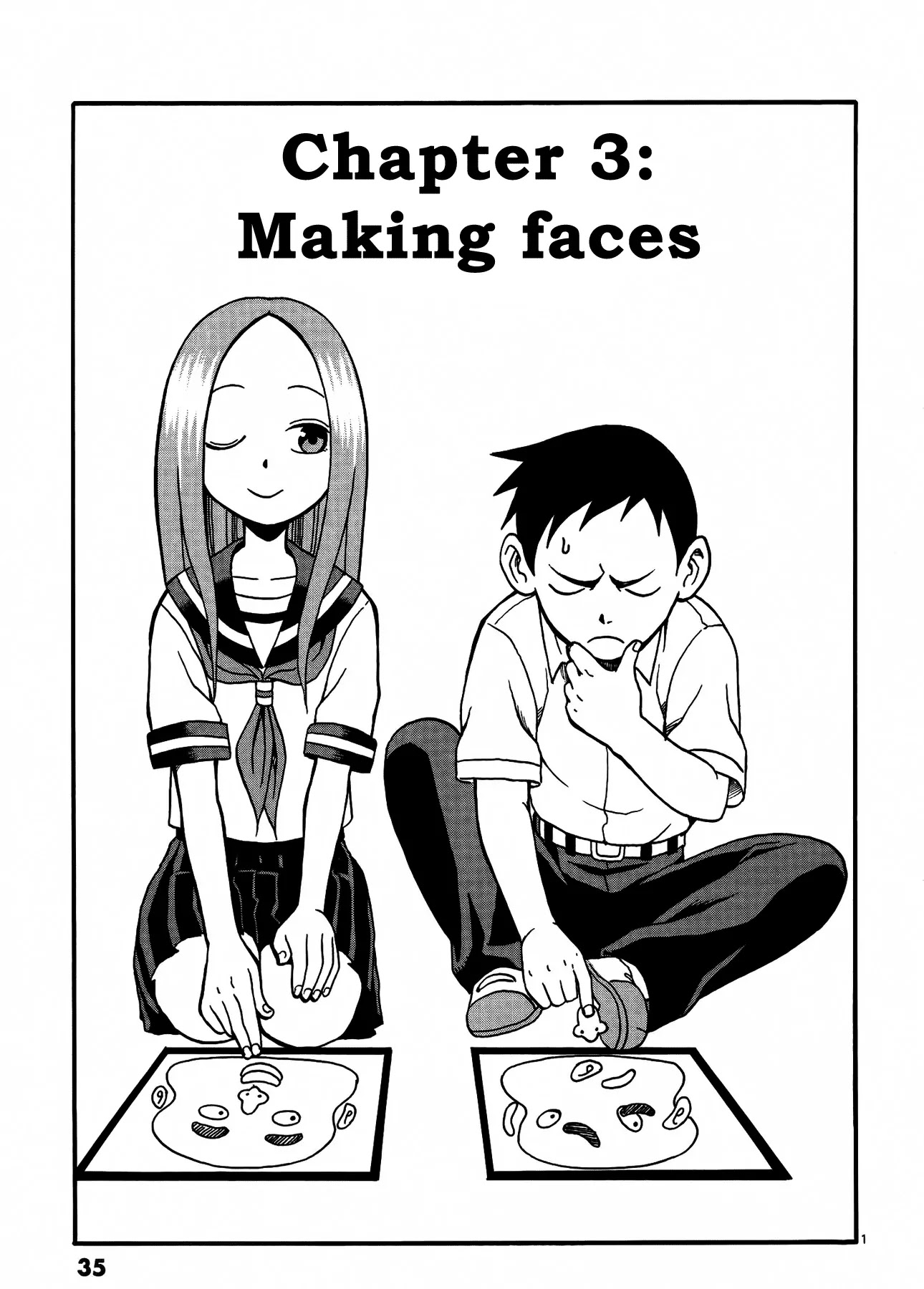 Karakai Jouzu no Takagi-san Chapter 3 page 2 - Chapter 3: Making Faces
