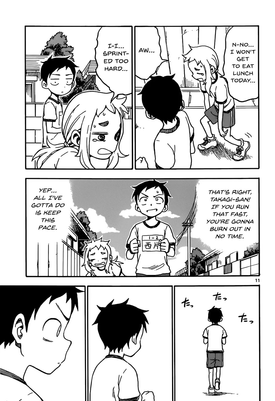 Karakai Jouzu no Takagi-san Chapter 30 page 11 - Chapter 30: Marathon