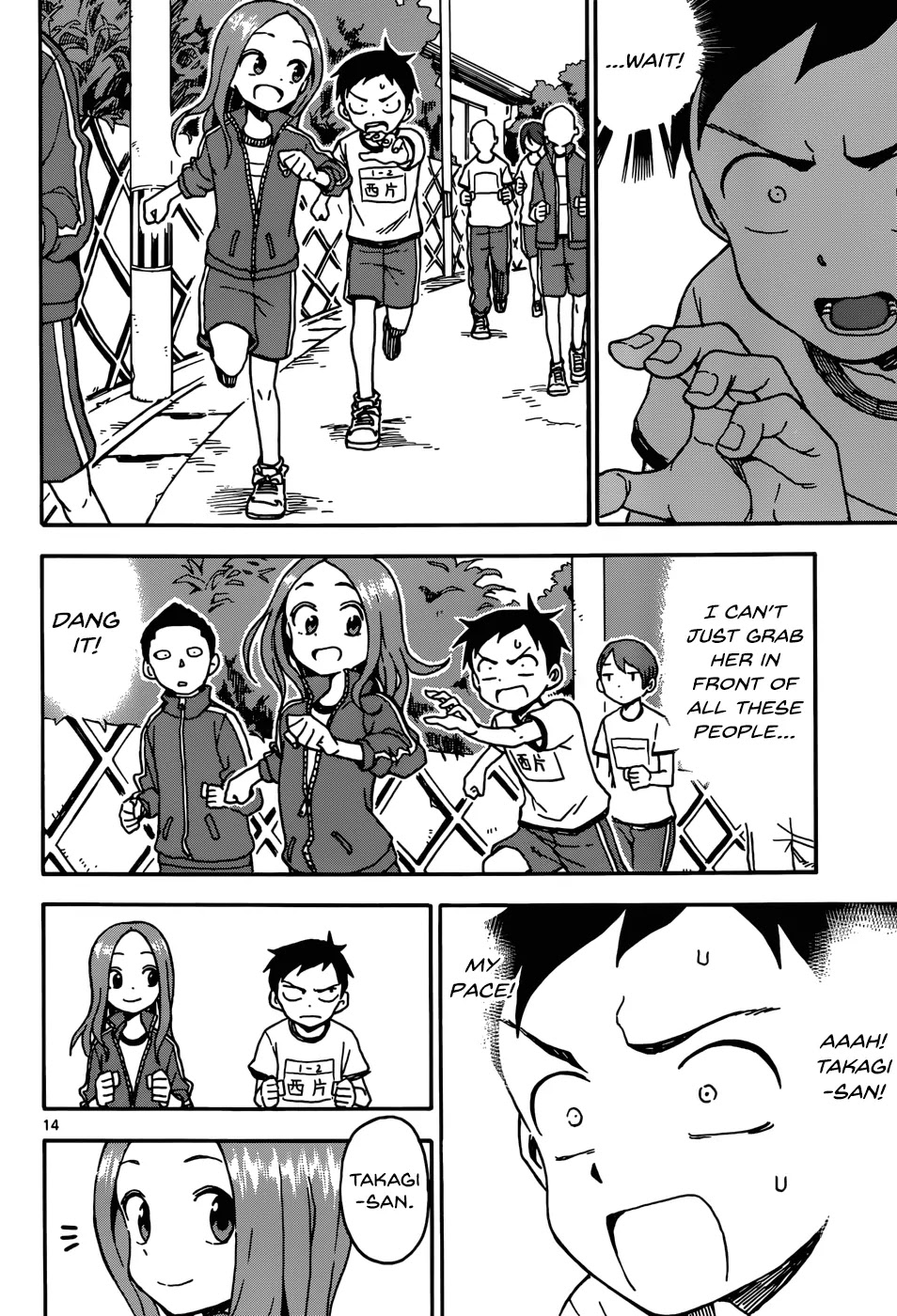 Karakai Jouzu no Takagi-san Chapter 30 page 14 - Chapter 30: Marathon