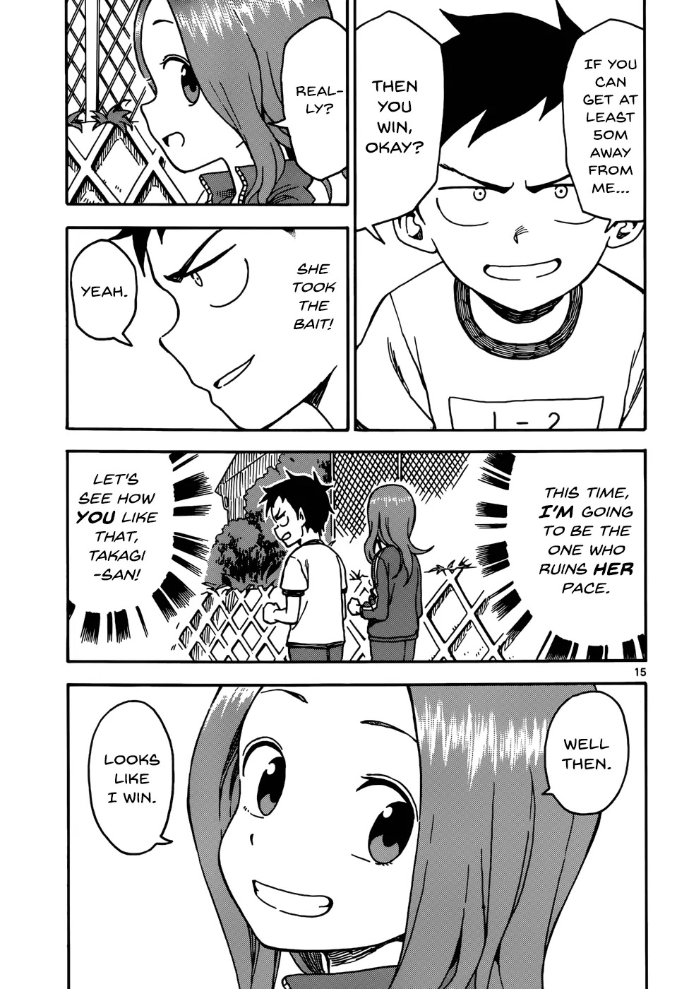 Karakai Jouzu no Takagi-san Chapter 30 page 15 - Chapter 30: Marathon