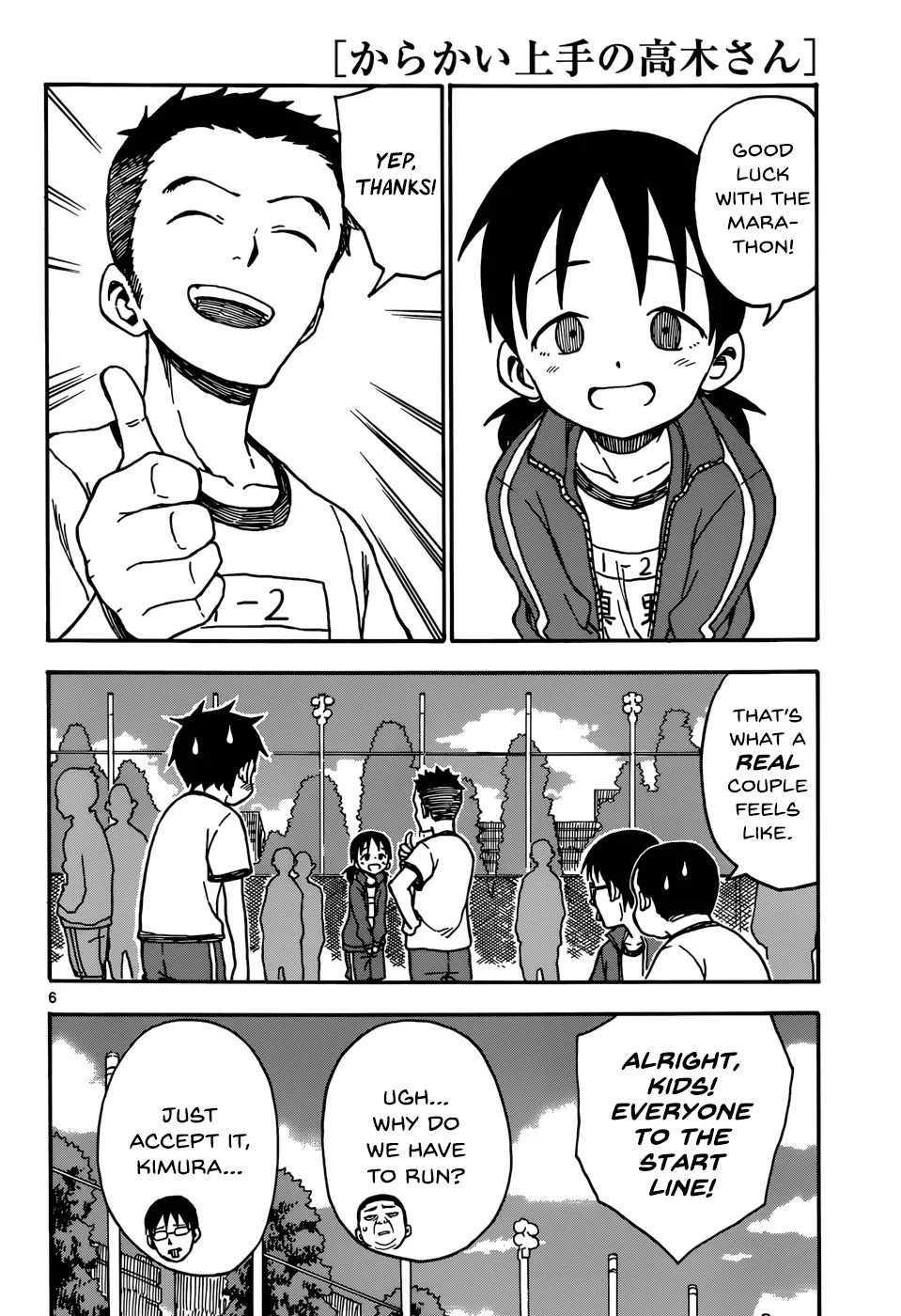 Karakai Jouzu no Takagi-san Chapter 30 page 6 - Chapter 30: Marathon