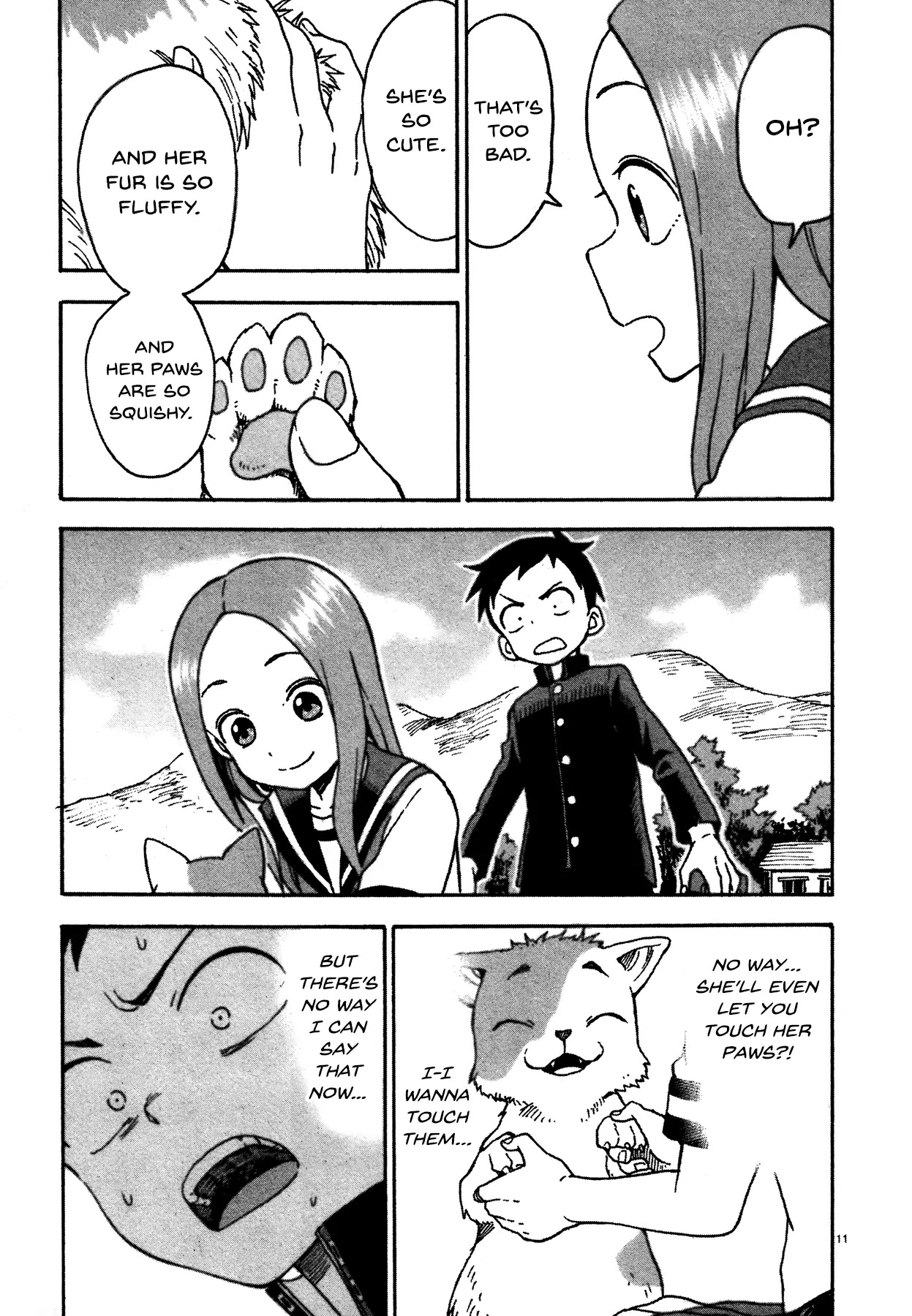 Karakai Jouzu no Takagi-san Chapter 32.5 page 11 - Chapter 32.5: Cat