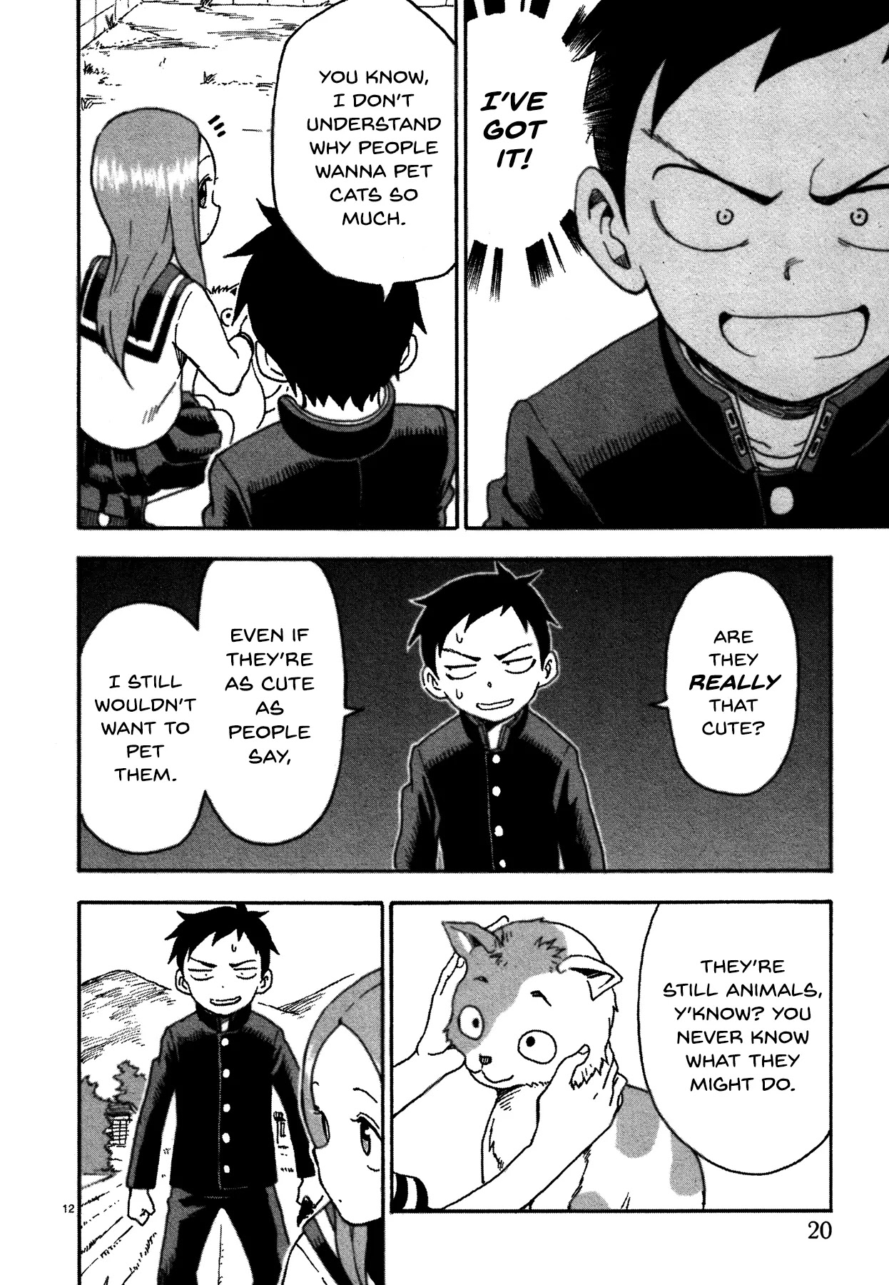 Karakai Jouzu no Takagi-san Chapter 32.5 page 12 - Chapter 32.5: Cat