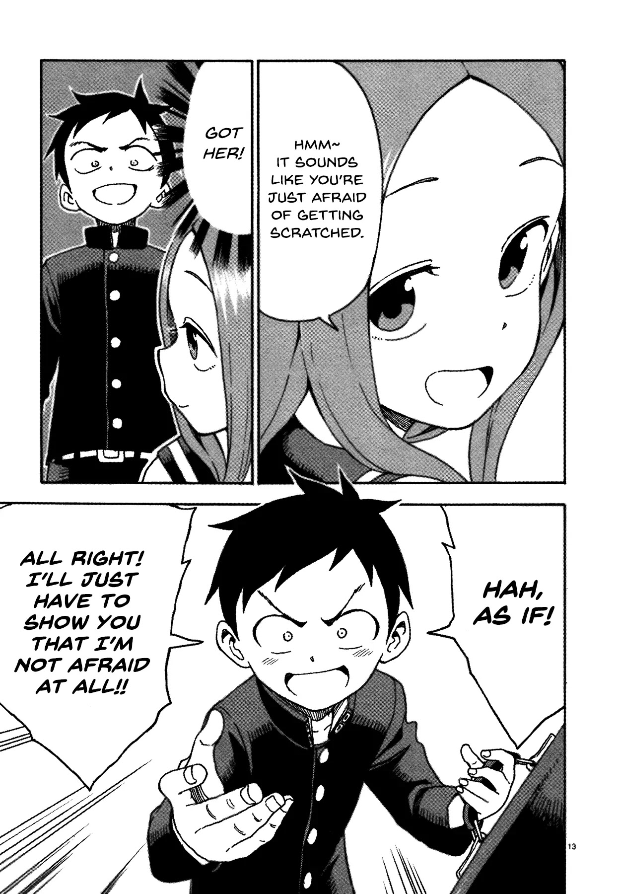 Karakai Jouzu no Takagi-san Chapter 32.5 page 13 - Chapter 32.5: Cat