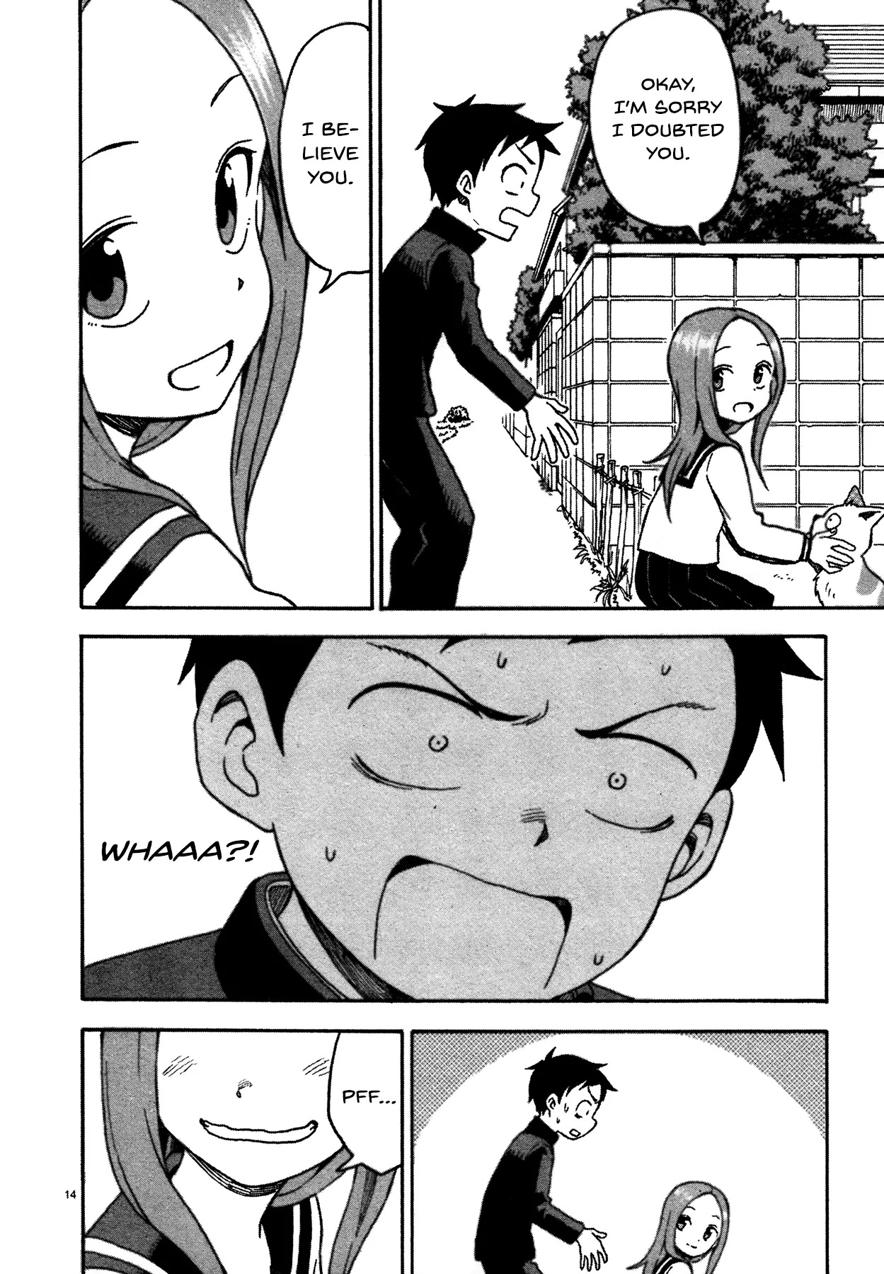 Karakai Jouzu no Takagi-san Chapter 32.5 page 14 - Chapter 32.5: Cat