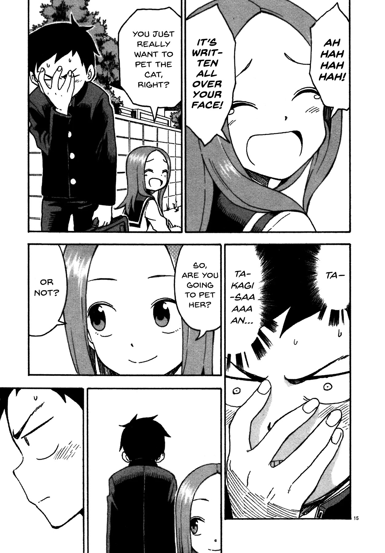 Karakai Jouzu no Takagi-san Chapter 32.5 page 15 - Chapter 32.5: Cat