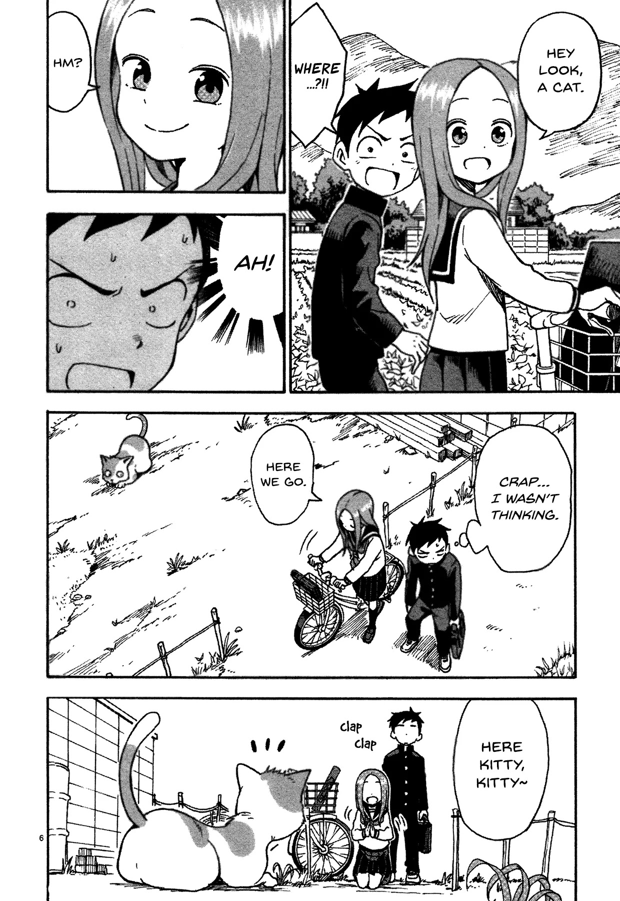 Karakai Jouzu no Takagi-san Chapter 32.5 page 6 - Chapter 32.5: Cat