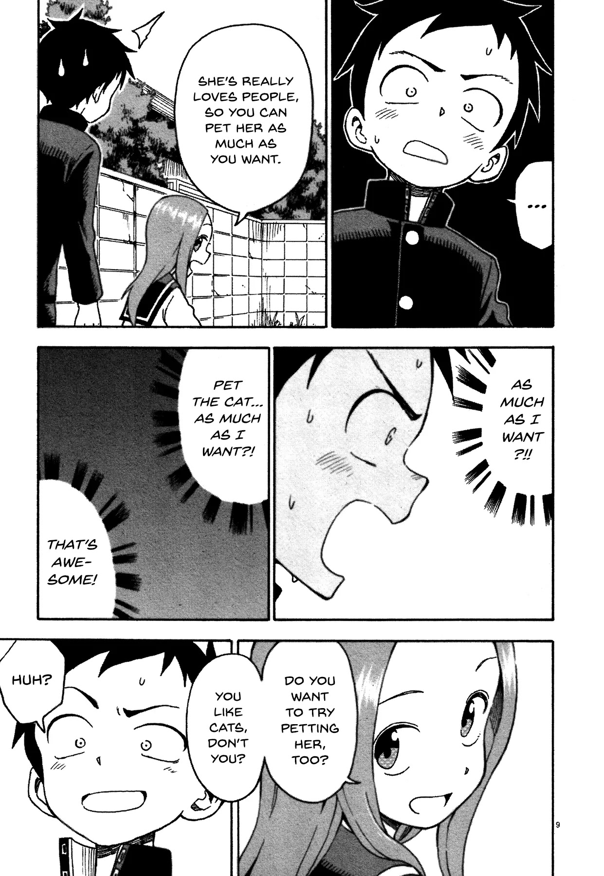 Karakai Jouzu no Takagi-san Chapter 32.5 page 9 - Chapter 32.5: Cat