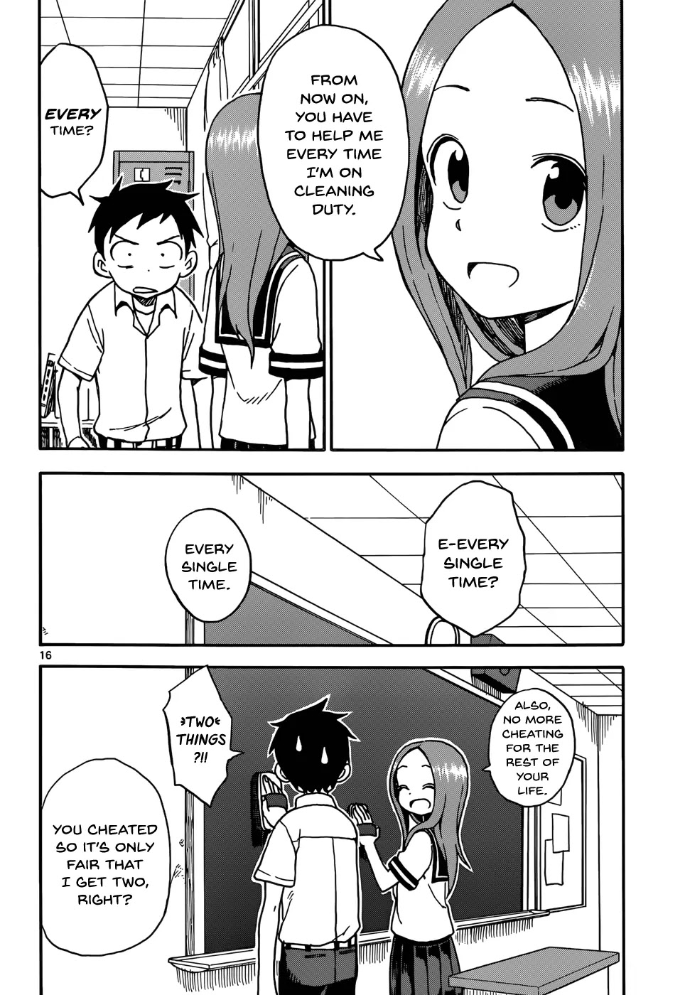 Karakai Jouzu no Takagi-san Chapter 33 page 16 - Chapter 33: Poker