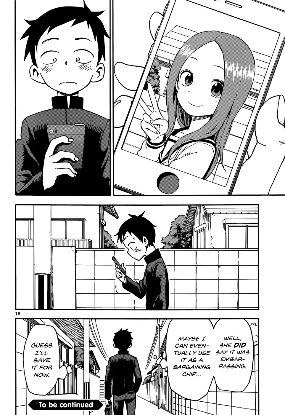 Karakai Jouzu no Takagi-san Chapter 34 page 16 - Chapter 34: Picture