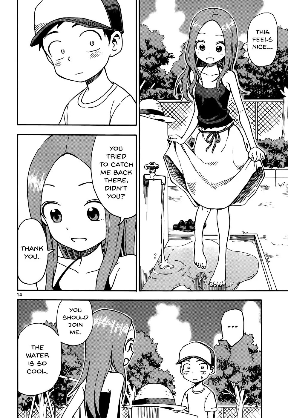 Karakai Jouzu no Takagi-san Chapter 35 page 14 - Chapter 35: Water Spigot