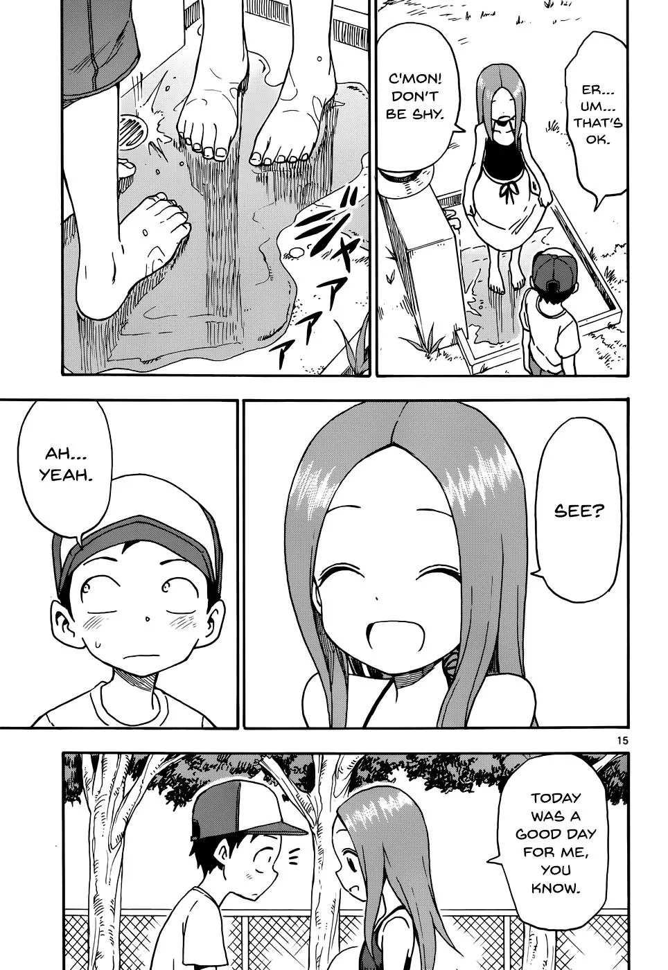Karakai Jouzu no Takagi-san Chapter 35 page 15 - Chapter 35: Water Spigot