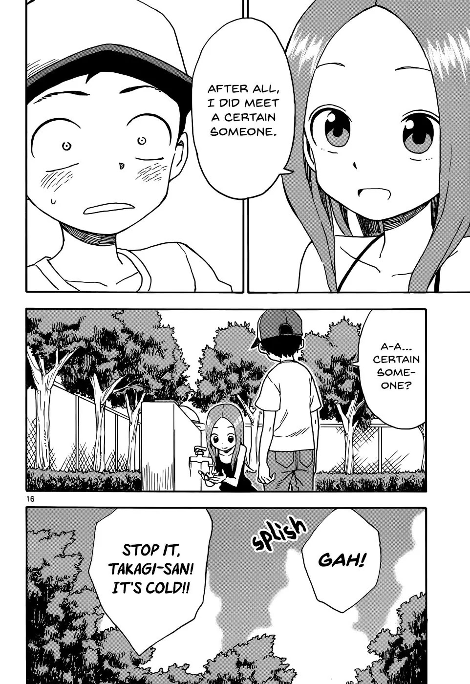 Karakai Jouzu no Takagi-san Chapter 35 page 16 - Chapter 35: Water Spigot