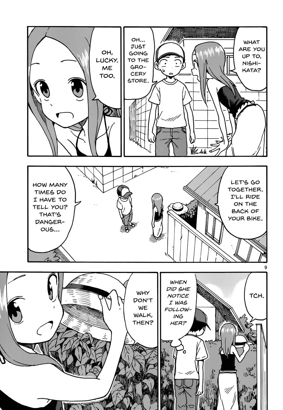 Karakai Jouzu no Takagi-san Chapter 35 page 9 - Chapter 35: Water Spigot