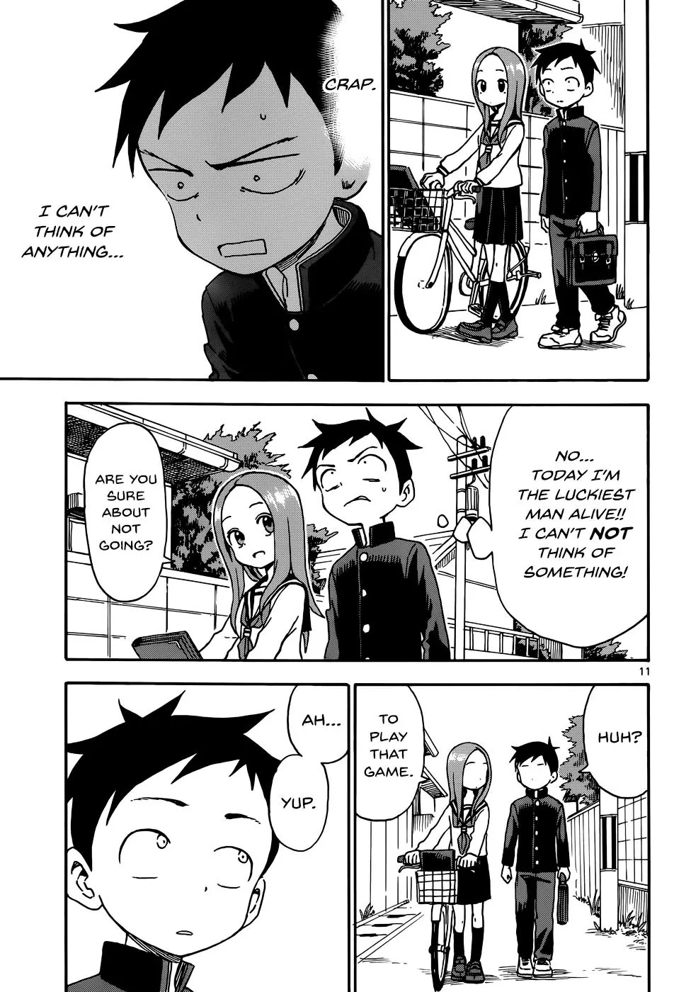 Karakai Jouzu no Takagi-san Chapter 36 page 11 - Chapter 36: Turning Point