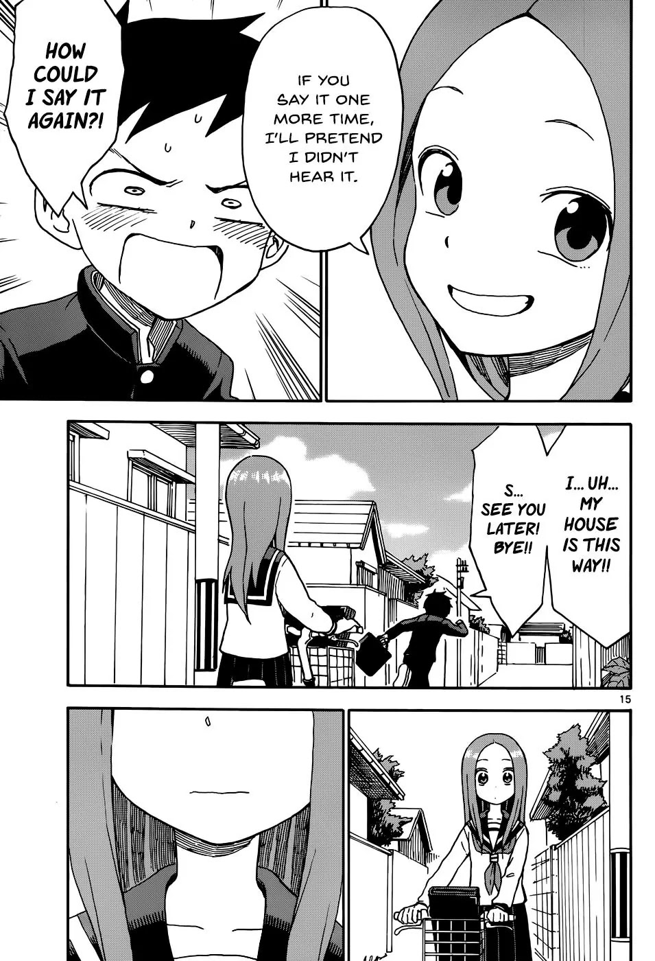 Karakai Jouzu no Takagi-san Chapter 36 page 15 - Chapter 36: Turning Point