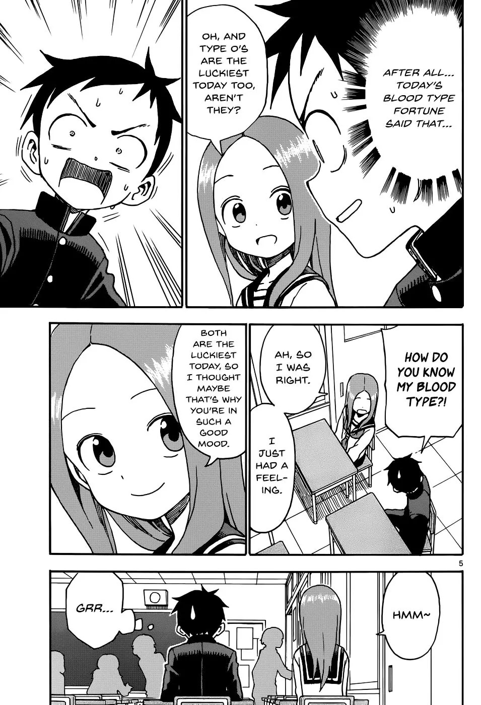 Karakai Jouzu no Takagi-san Chapter 36 page 5 - Chapter 36: Turning Point