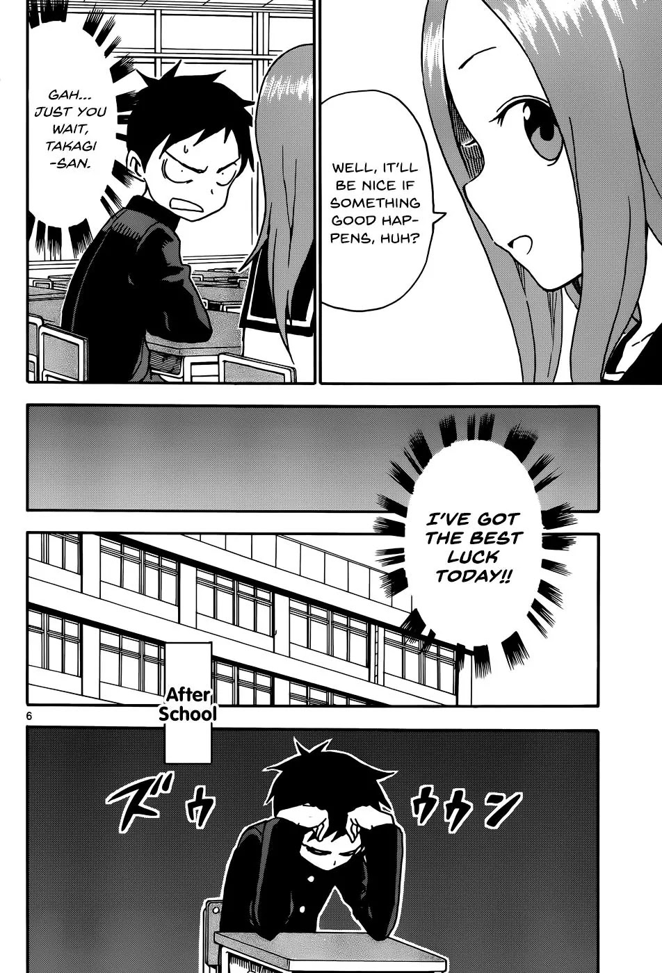 Karakai Jouzu no Takagi-san Chapter 36 page 6 - Chapter 36: Turning Point
