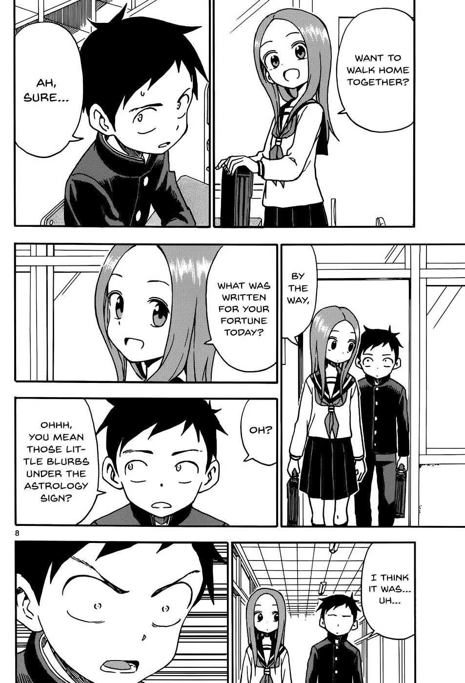 Karakai Jouzu no Takagi-san Chapter 36 page 8 - Chapter 36: Turning Point