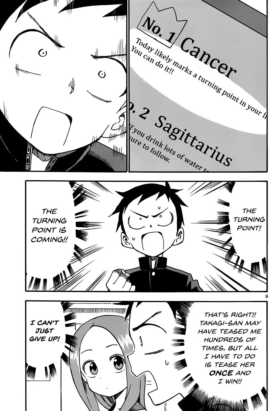 Karakai Jouzu no Takagi-san Chapter 36 page 9 - Chapter 36: Turning Point