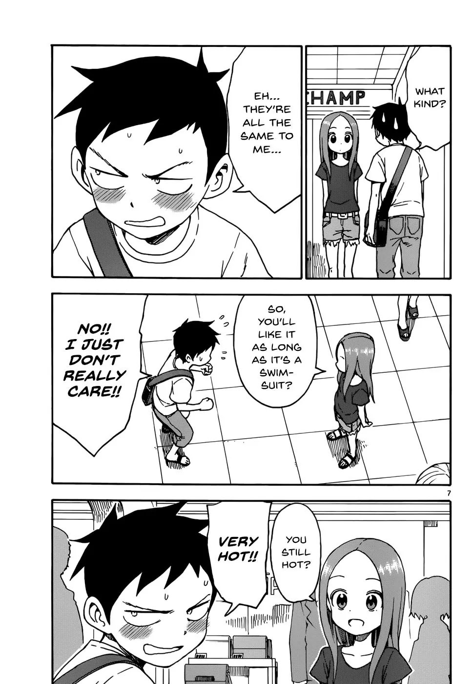 Karakai Jouzu no Takagi-san Chapter 37 page 8 - Chapter 37: Shopping