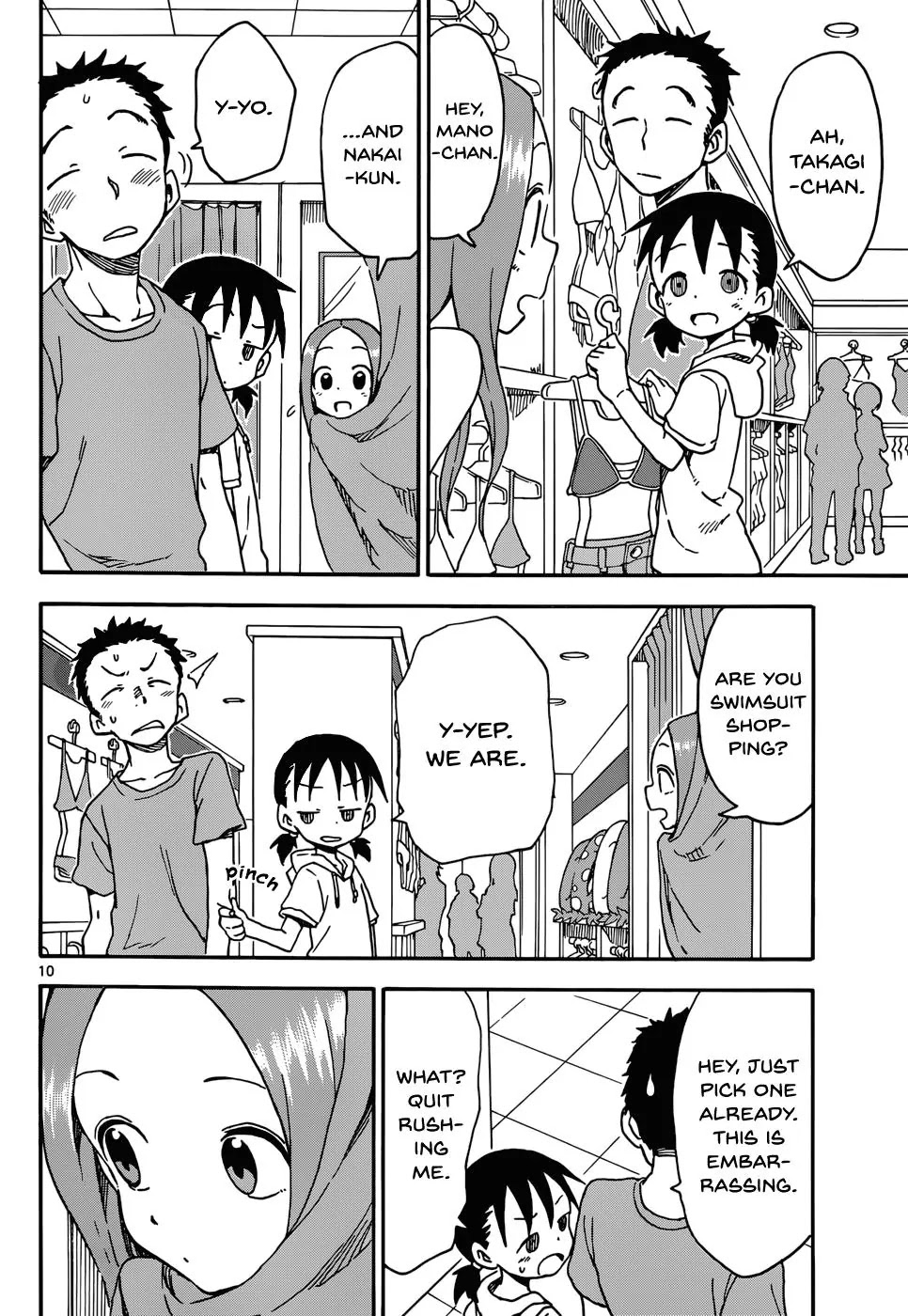 Karakai Jouzu no Takagi-san Chapter 38 page 10 - Chapter 38: Swimsuit