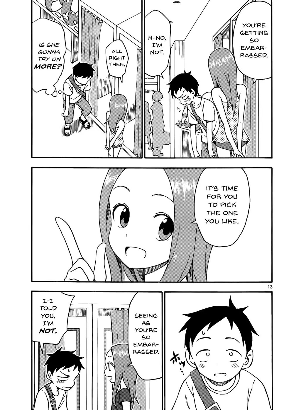 Karakai Jouzu no Takagi-san Chapter 38 page 13 - Chapter 38: Swimsuit