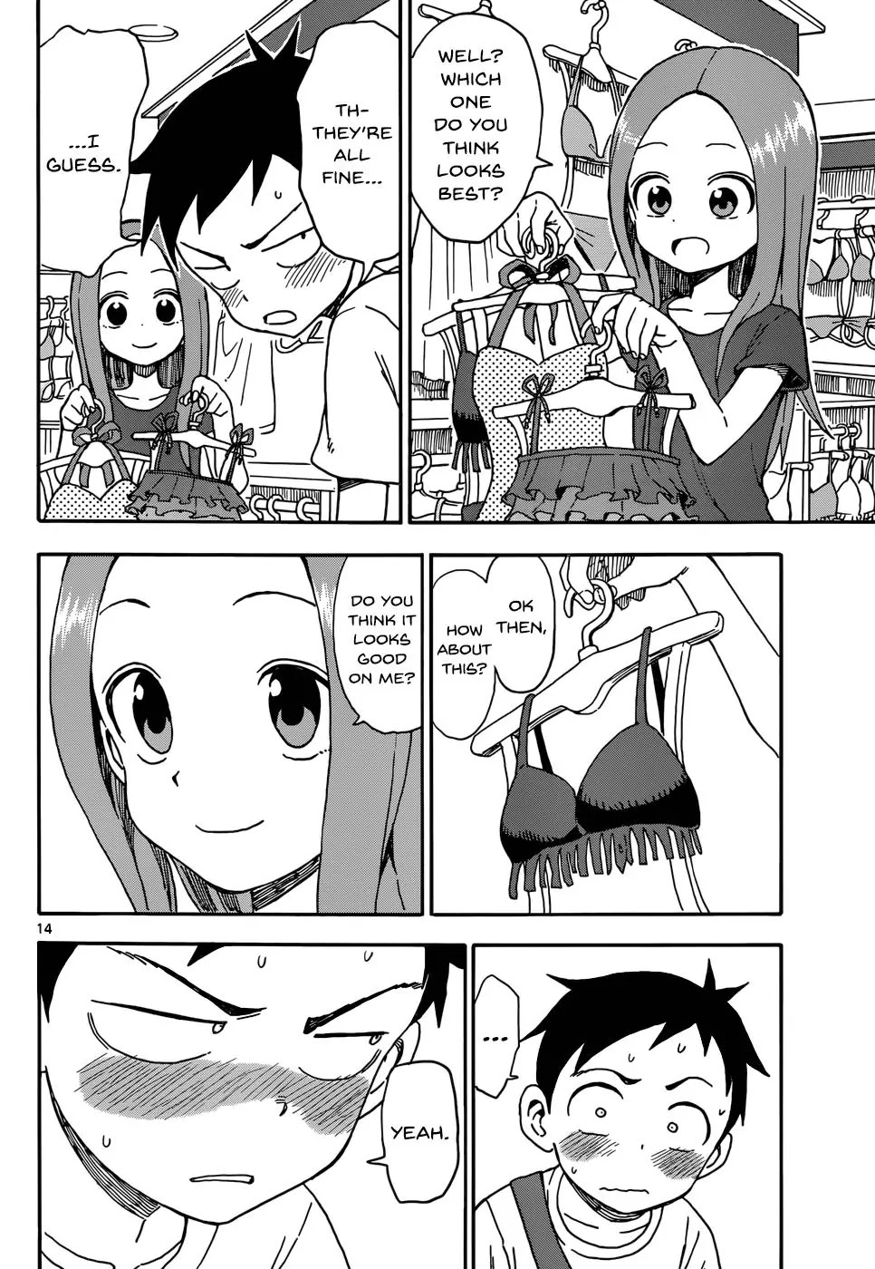 Karakai Jouzu no Takagi-san Chapter 38 page 14 - Chapter 38: Swimsuit