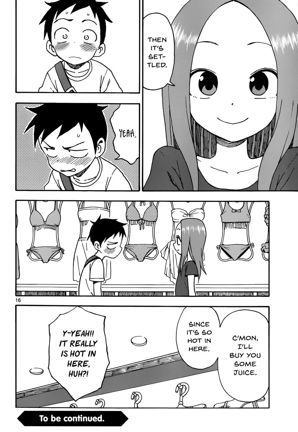 Karakai Jouzu no Takagi-san Chapter 38 page 16 - Chapter 38: Swimsuit