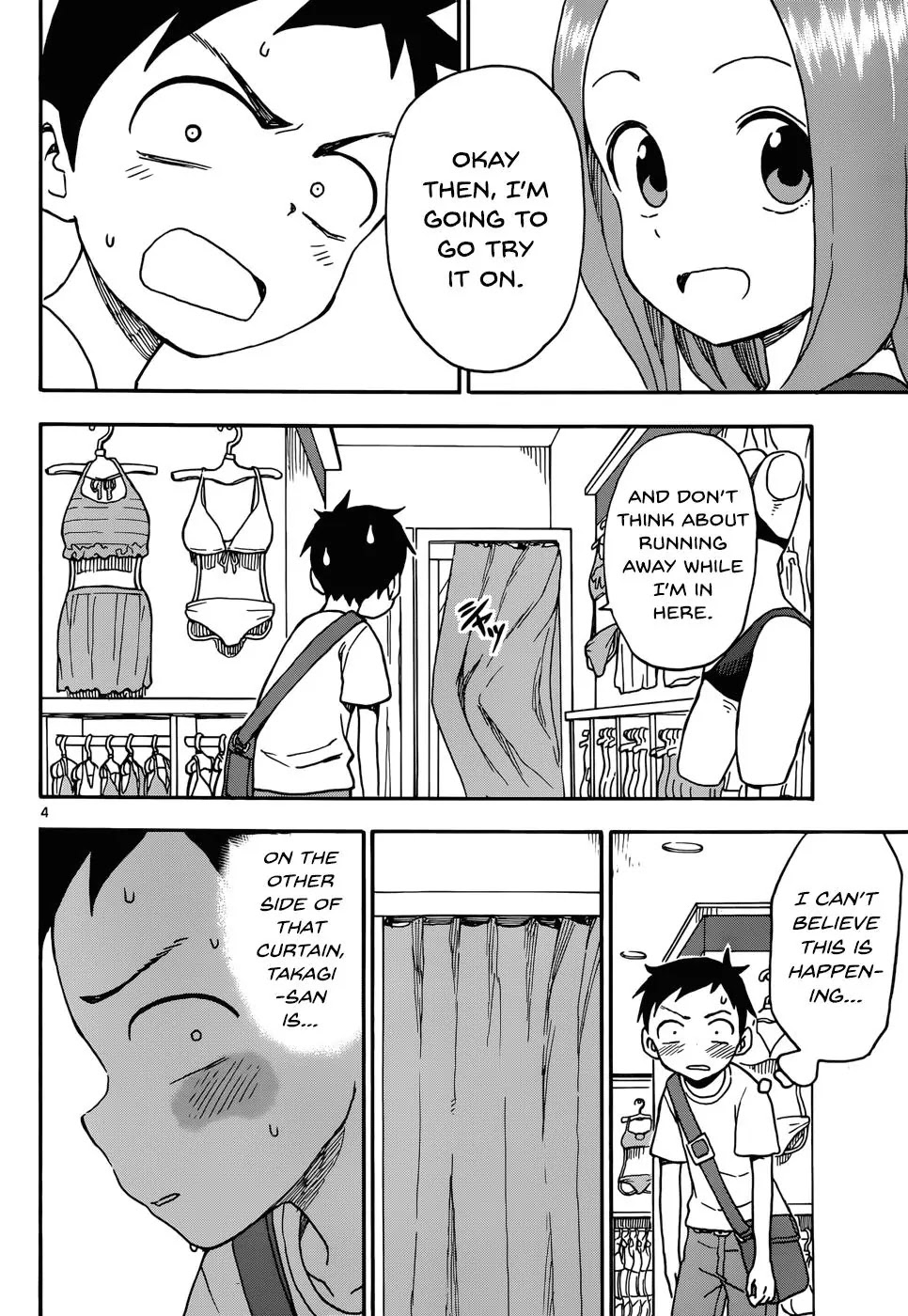 Karakai Jouzu no Takagi-san Chapter 38 page 4 - Chapter 38: Swimsuit