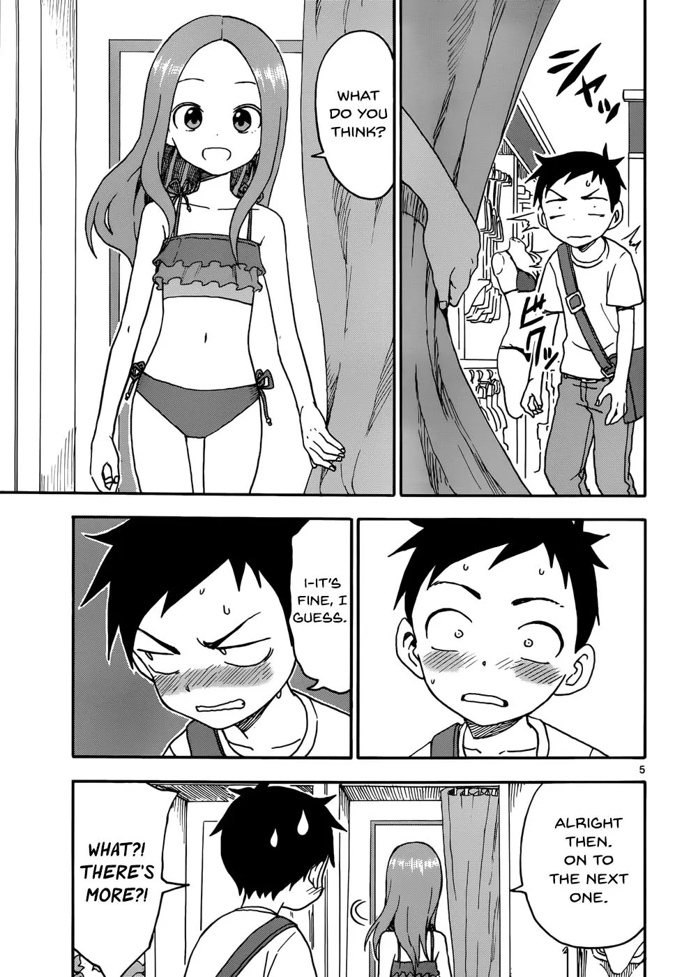 Karakai Jouzu no Takagi-san Chapter 38 page 5 - Chapter 38: Swimsuit