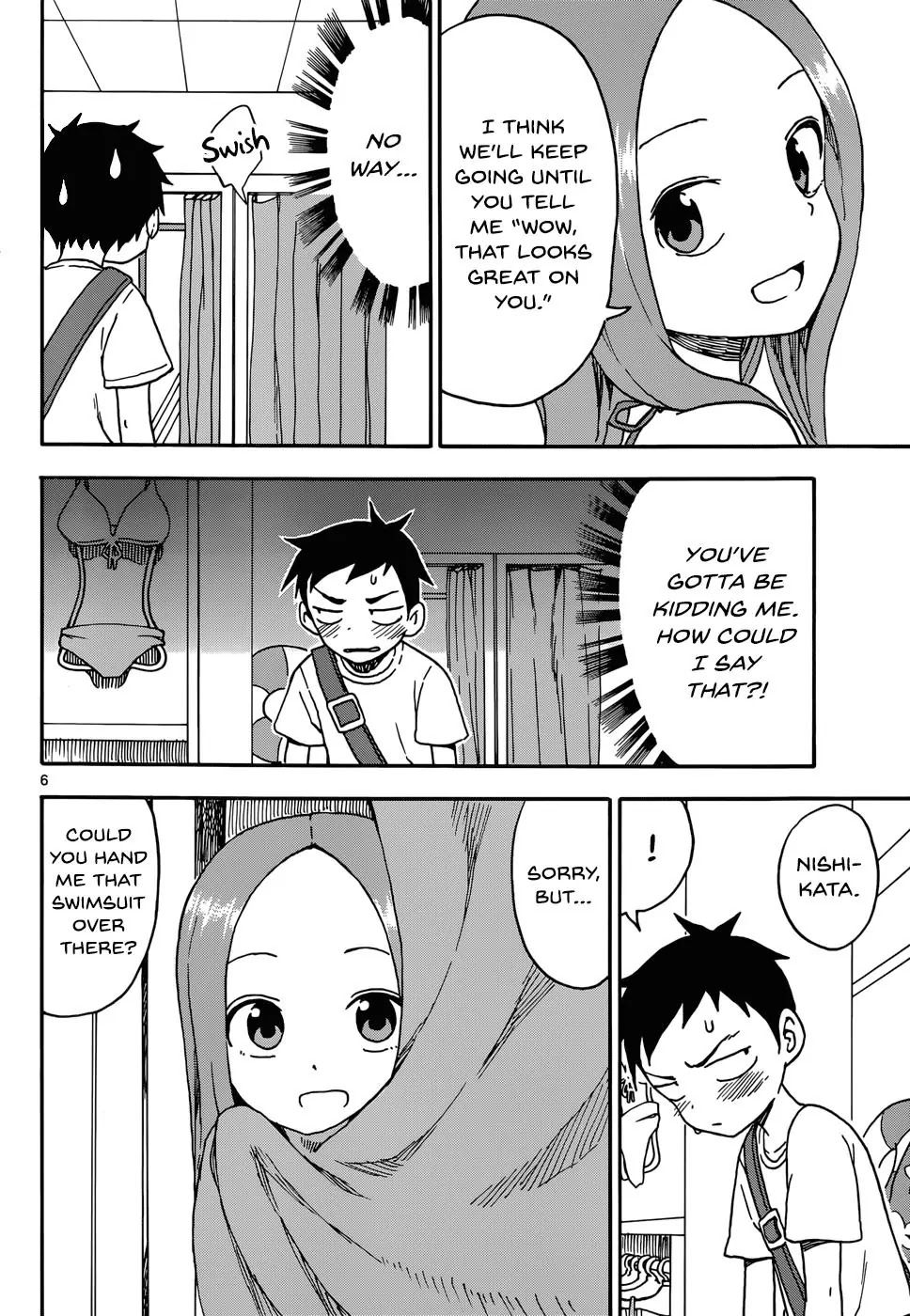 Karakai Jouzu no Takagi-san Chapter 38 page 6 - Chapter 38: Swimsuit