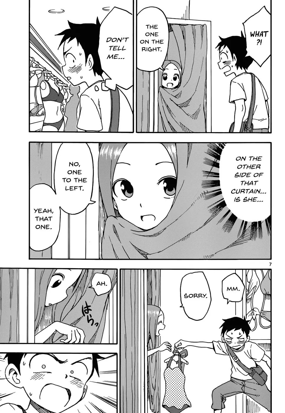 Karakai Jouzu no Takagi-san Chapter 38 page 7 - Chapter 38: Swimsuit