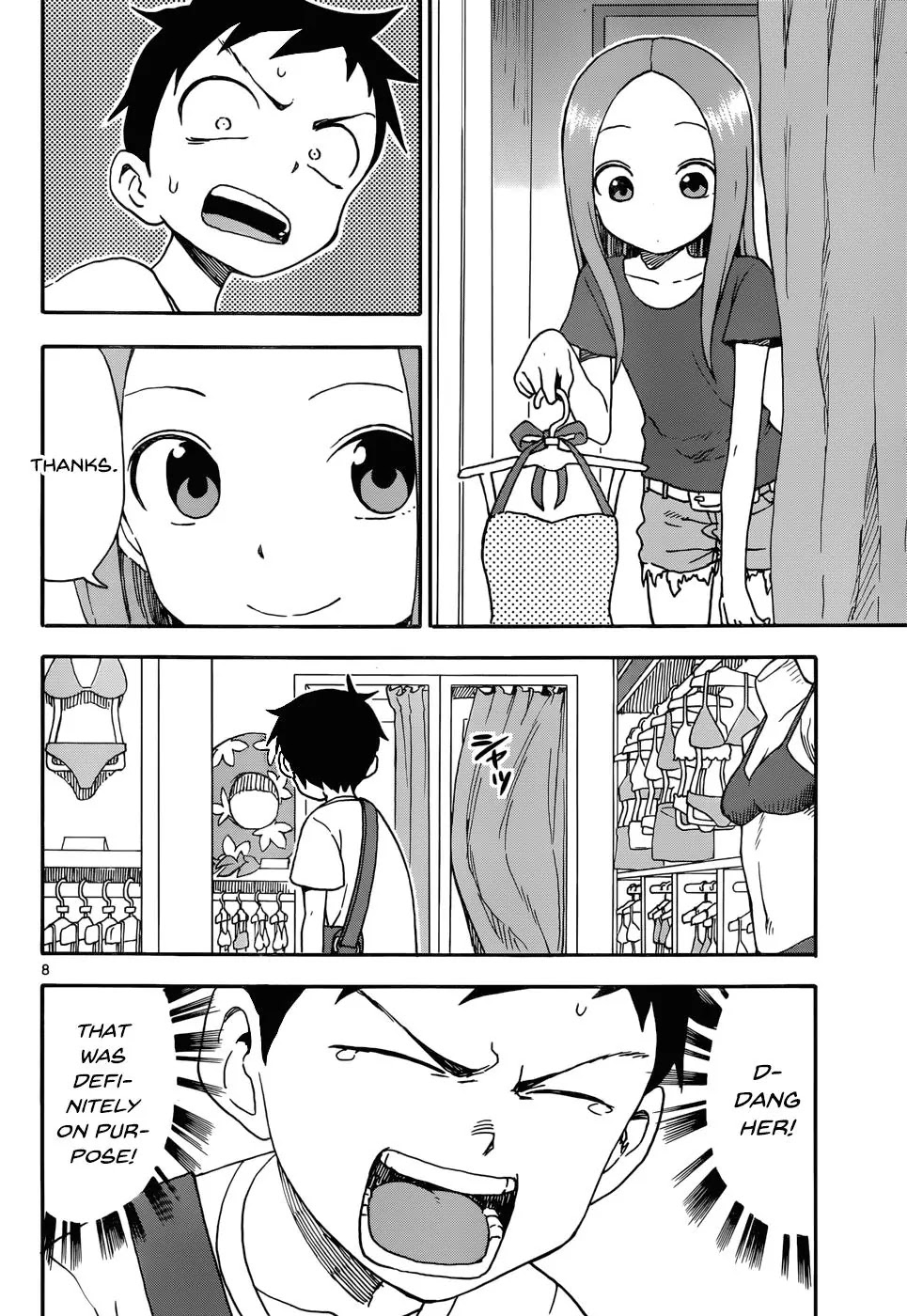 Karakai Jouzu no Takagi-san Chapter 38 page 8 - Chapter 38: Swimsuit