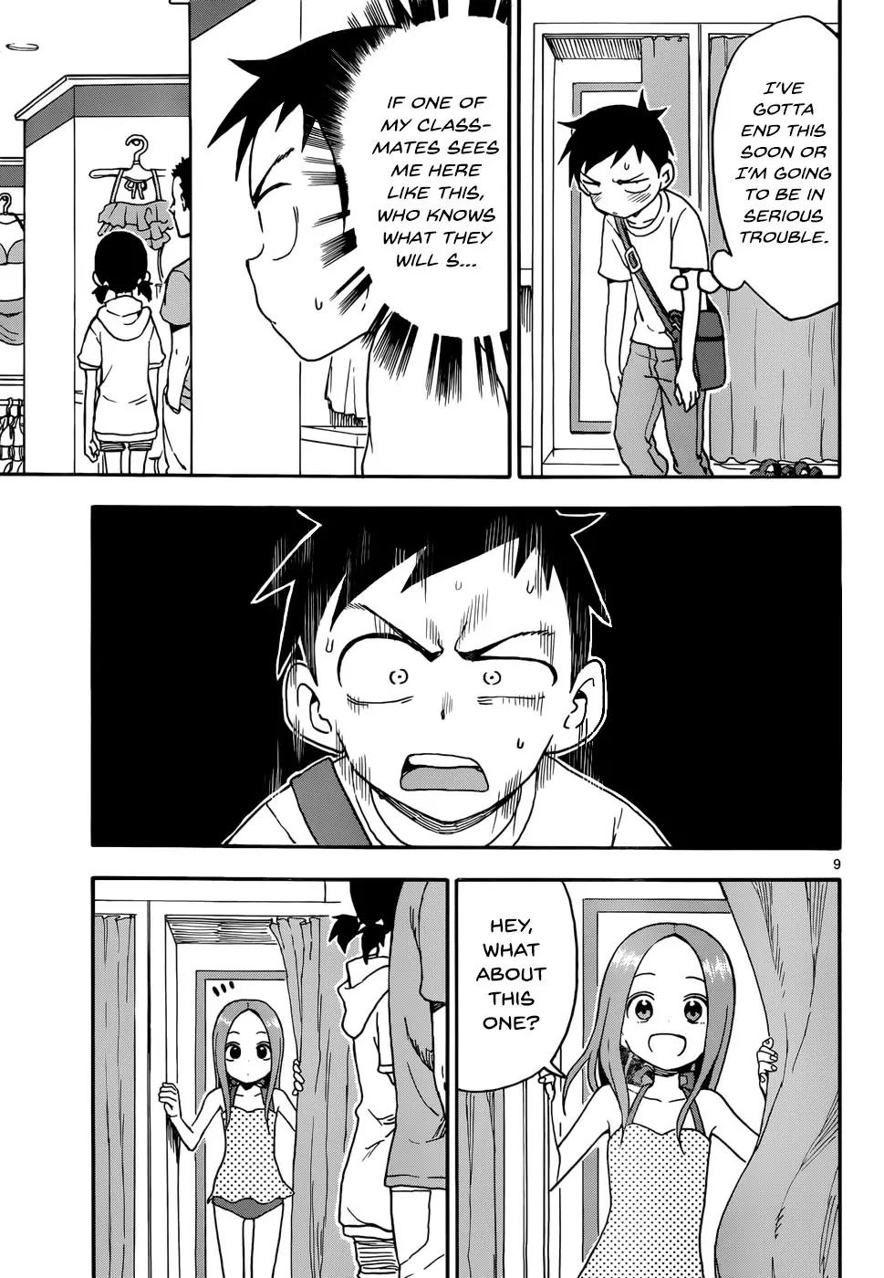 Karakai Jouzu no Takagi-san Chapter 38 page 9 - Chapter 38: Swimsuit