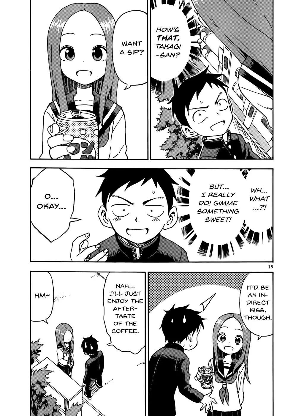 Karakai Jouzu no Takagi-san Chapter 39 page 15 - Chapter 39: Coffee