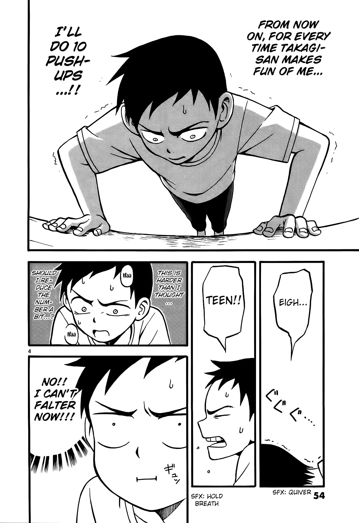 Karakai Jouzu no Takagi-san Chapter 4 page 5 - Chapter 4: Muscle training