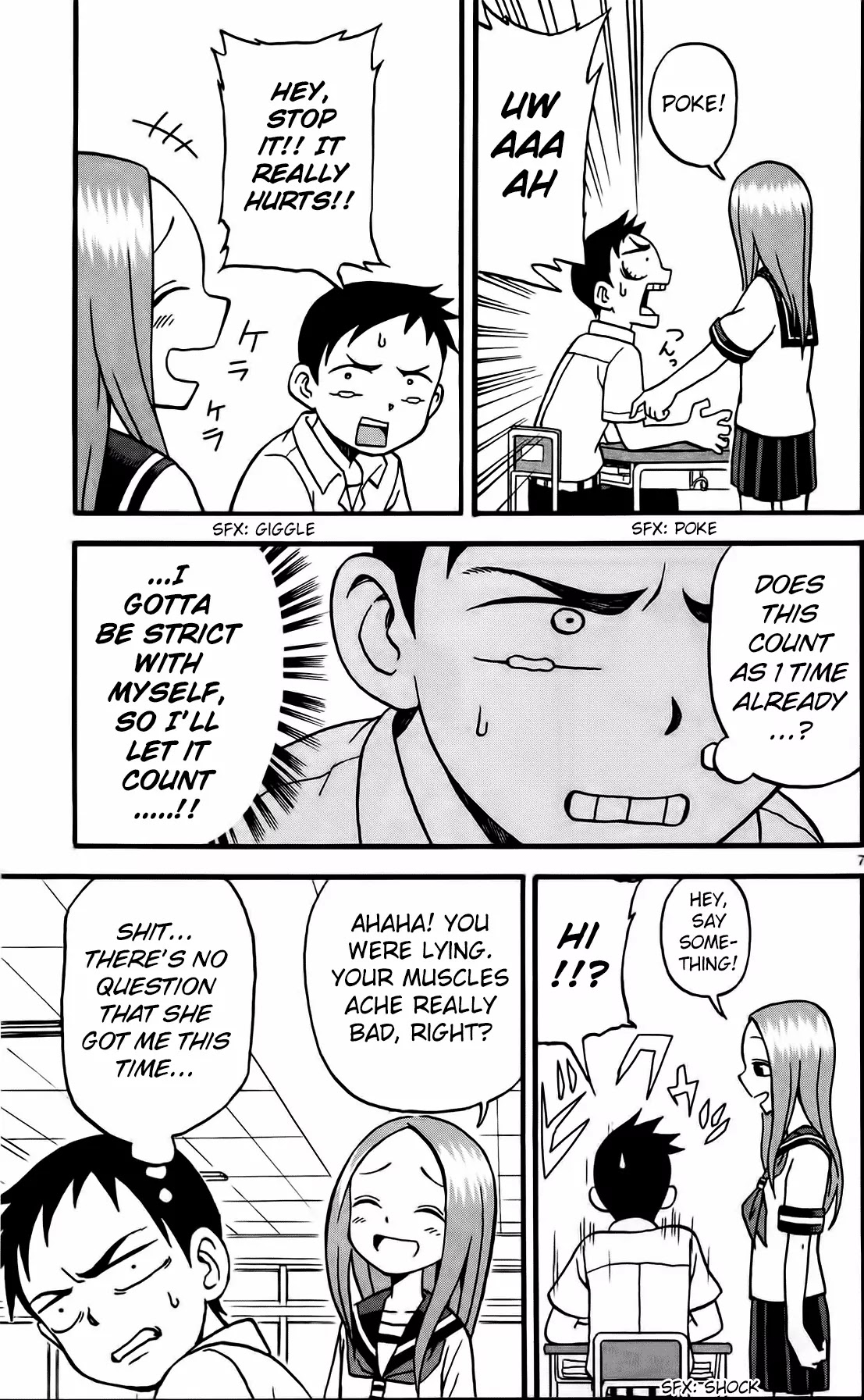 Karakai Jouzu no Takagi-san Chapter 4 page 8 - Chapter 4: Muscle training