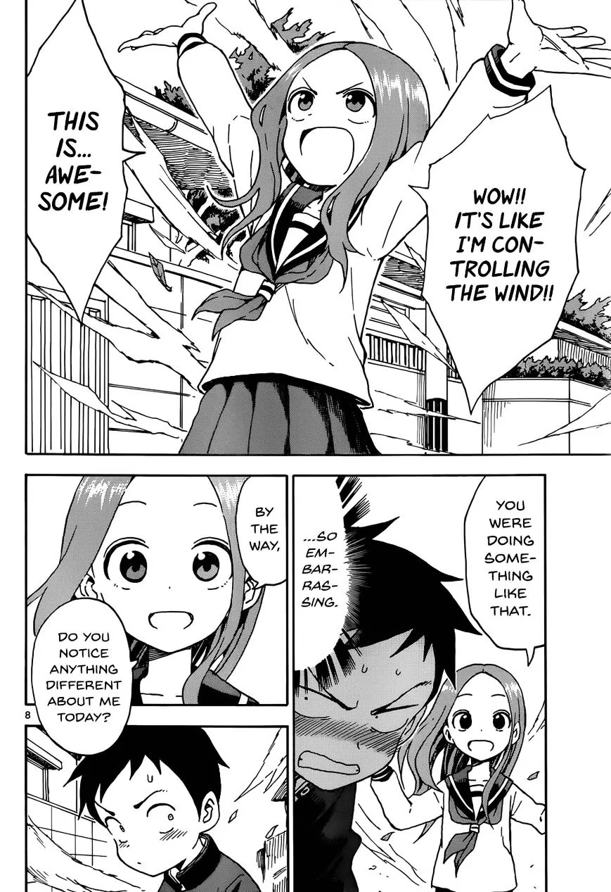 Karakai Jouzu no Takagi-san Chapter 40 page 8 - Chapter 40: Typhoon