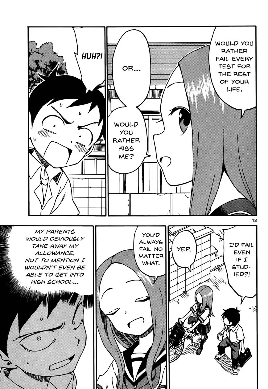 Karakai Jouzu no Takagi-san Chapter 41 page 13 - Chapter 41: Would You Rather