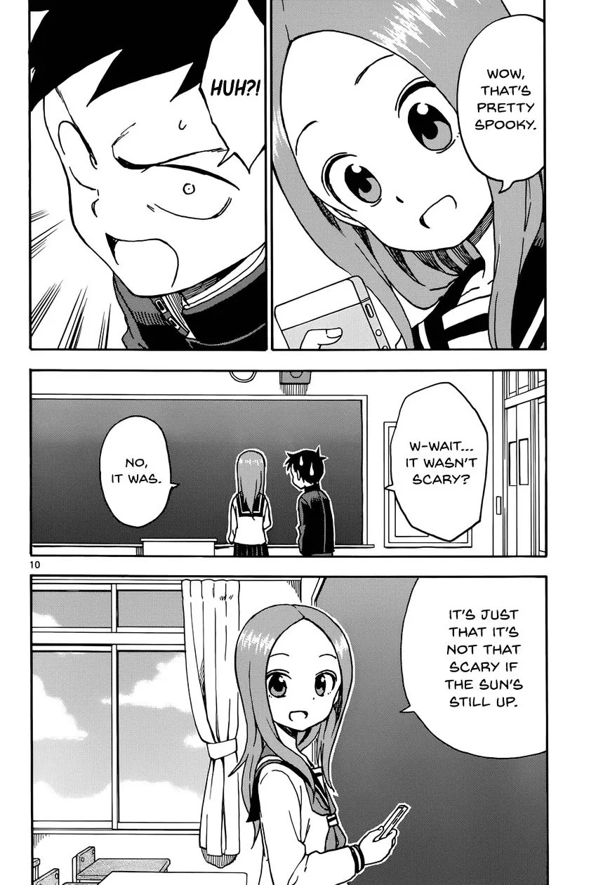 Karakai Jouzu no Takagi-san Chapter 42 page 10 - Chapter 42: Horror