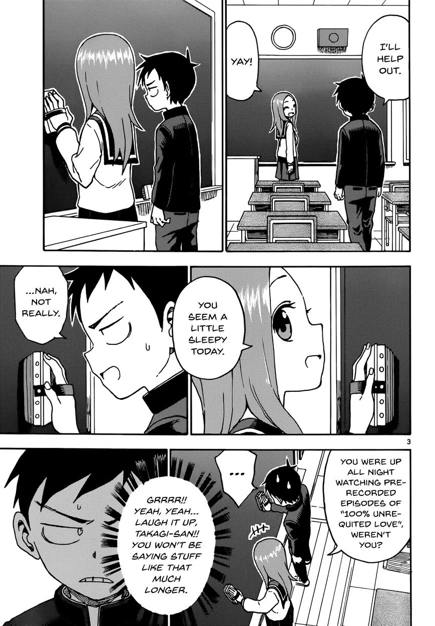 Karakai Jouzu no Takagi-san Chapter 42 page 3 - Chapter 42: Horror