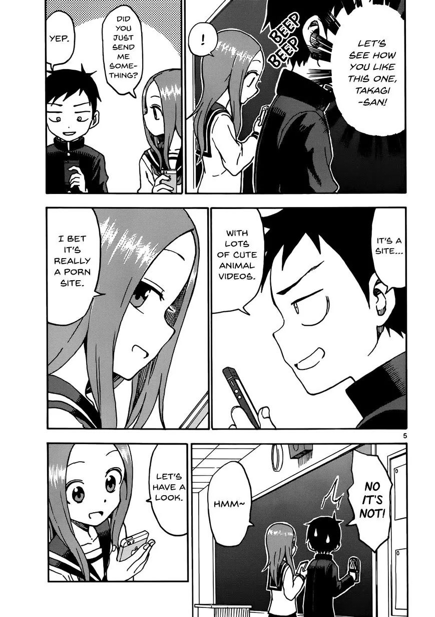 Karakai Jouzu no Takagi-san Chapter 42 page 5 - Chapter 42: Horror